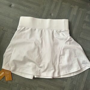 White Athletic Skirt